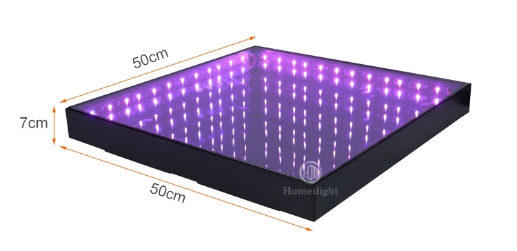 Homei Wedding Disco Party Portable LED Dancing Tiles 3D Mirror Dance Floor