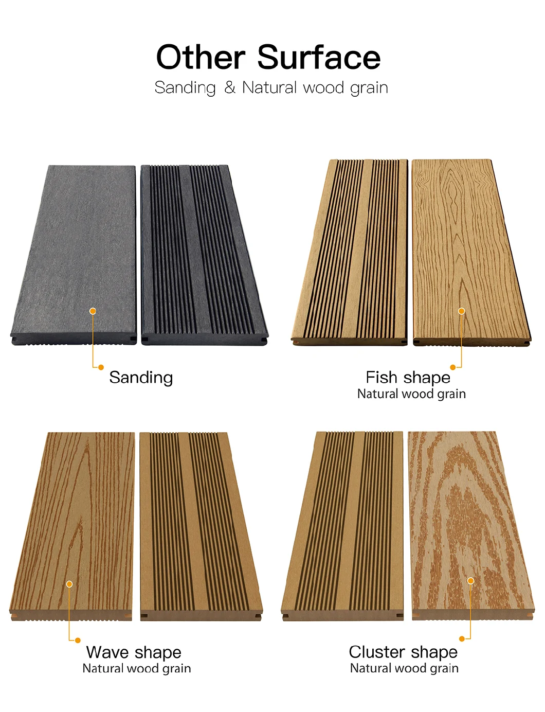 Solid 3D Embossed Engineered Outdoor Wood Flooring (CD-01)