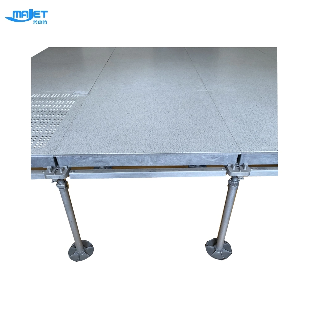 Solid Aluminum Access Flooring Data Center Clear Room Antistatic PVC Finish