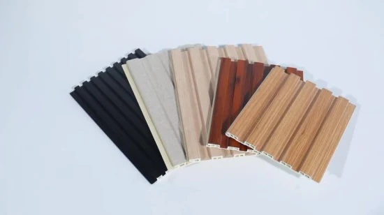 Water Proof Co-Extrusion Slat Tube WPC Wood Composite Wall Panel TV Panel WPC Wall Terrazas Decoration Board