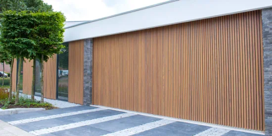 Indoor Decor UV Proof Waterproof OEM Fluted WPC Wall Panel Composite Plastic Wall Cladding Siding Facade