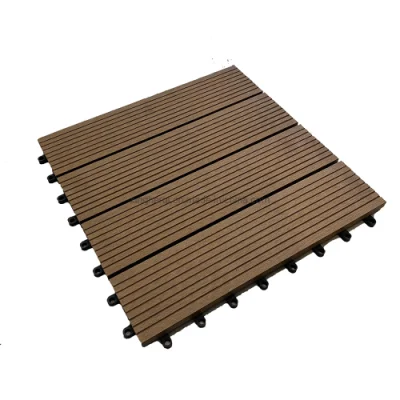 Exterior Use Waterproof Wood Plastic Composite Decking UV Resistant Outdoor WPC DIY Decking Tiles