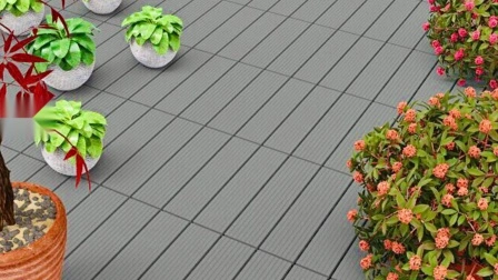 High Quality WPC DIY Tiles Wholesale Composite Decking Tiles WPC Deck Tiles Outdoor Home Garden Floor Tiles