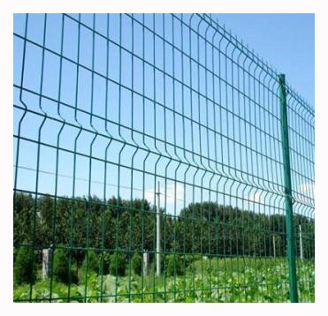 Green Coating Welded Fence Panel