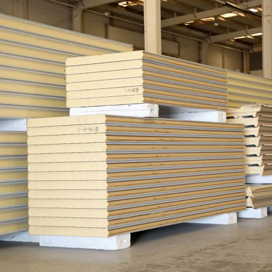 Eco-Friendly Factory Price FM Heat Insulated PPGI Color Coated Steel PU PIR PUR EPS Puf Polyurethane Rockwool Roof Wall Sandwich Panel for Cold Room/Warehouse