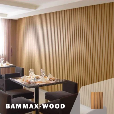 Customized WPC Bammax Fumigated Pallet 219X26 mm Co-Extrusion Wood Panel Wall