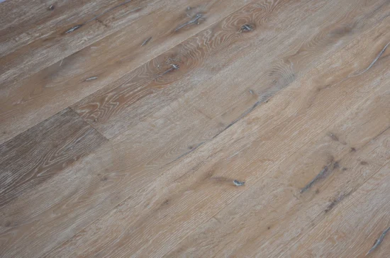 Worn Grey Natural White Oak Solid Wood+Flooring Hot Sale in USA Distressed Oak Engineered Hardwood Flooring