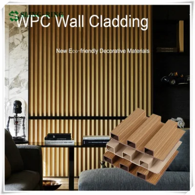 Hot Selling Outdoor Wood Plastic Composite PVC Durable Decoration Waterproof Co-Extrusion Cladding WPC Wall Panel