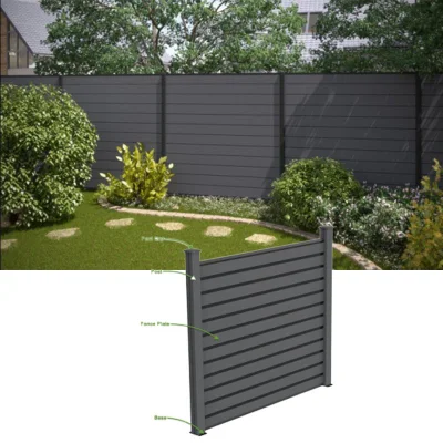 China Wholesale Waterproof WPC Fence Anti UV Garden Use Wood Plastic Composite Fencing